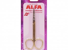 Ножницы вышивальные Alfa AF 101-87 10 см, золото