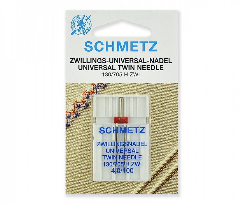 Иглы стандартные Schmetz двойные № 100/4.0 1 шт.