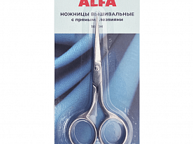 Ножницы вышивальные Alfa AF 101-02 10 см, серебро