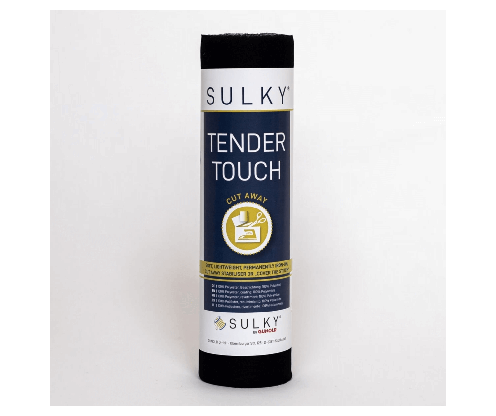 Чистая изнанка Gunold SULKY TENDER TOUCH, 25 см х 5 м, черный