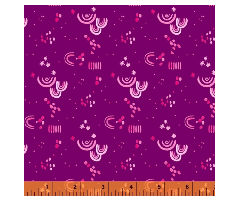 Ткань хлопок для пэчворка для одежды фиолетовый, фактура, Windham Fabrics (арт. 52184-15)