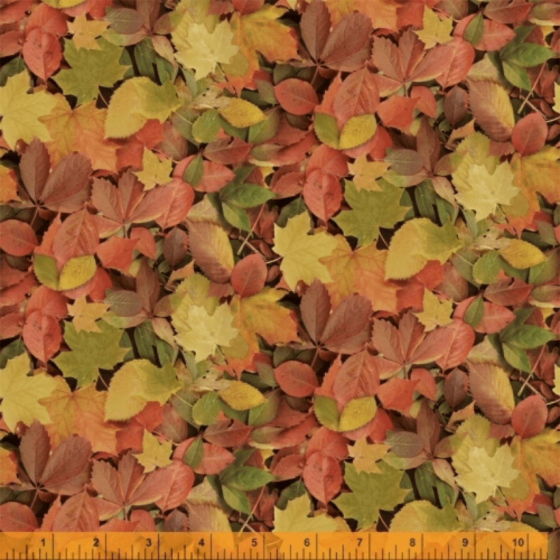 Ткань хлопок для пэчворка для одежды красный, осень флора, Windham Fabrics (арт. 52113D-X)