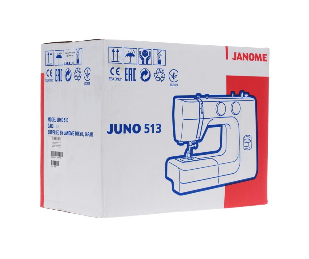 Janome Juno 513: швейные машины, купить в Мире Шитья