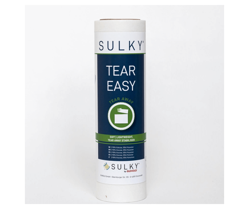 Легкорвущийся неклеевой флизелин, белый, Gunold SULKY TEAR EASY, 25 см х 10 м