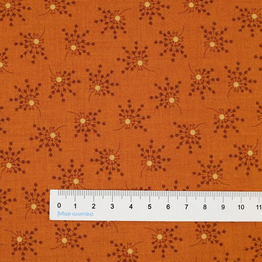 Ткань хлопок для пэчворка для одежды оранжевый, фактура, Blank Quilting (арт. 2661-33)