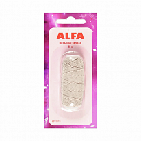 Нить эластичная Alfa (резинка) AF-1111 Beige 25 м