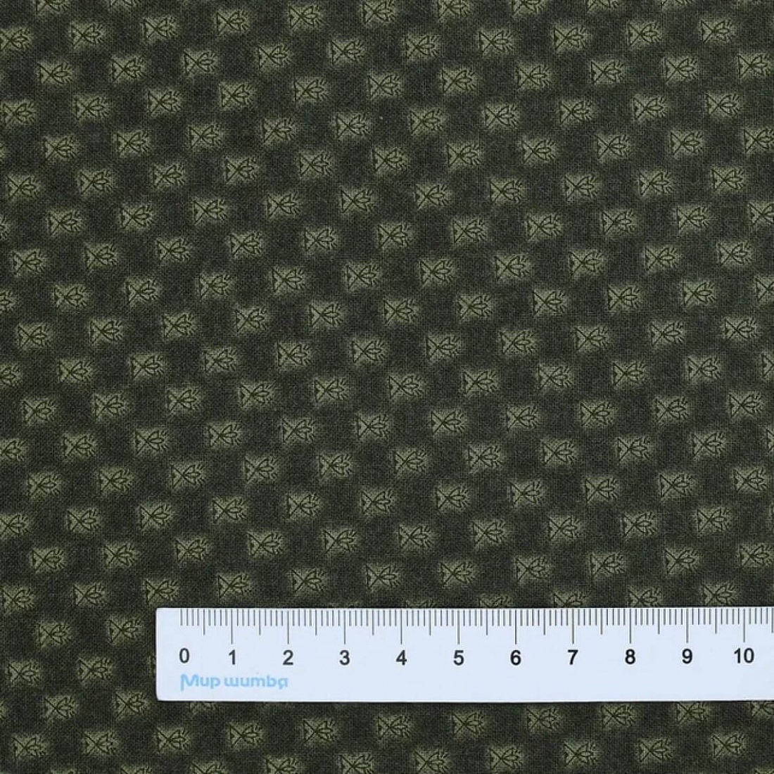 Ткань хлопок для пэчворка для одежды болотный, фактура, Blank Quilting (арт. 1674-66)