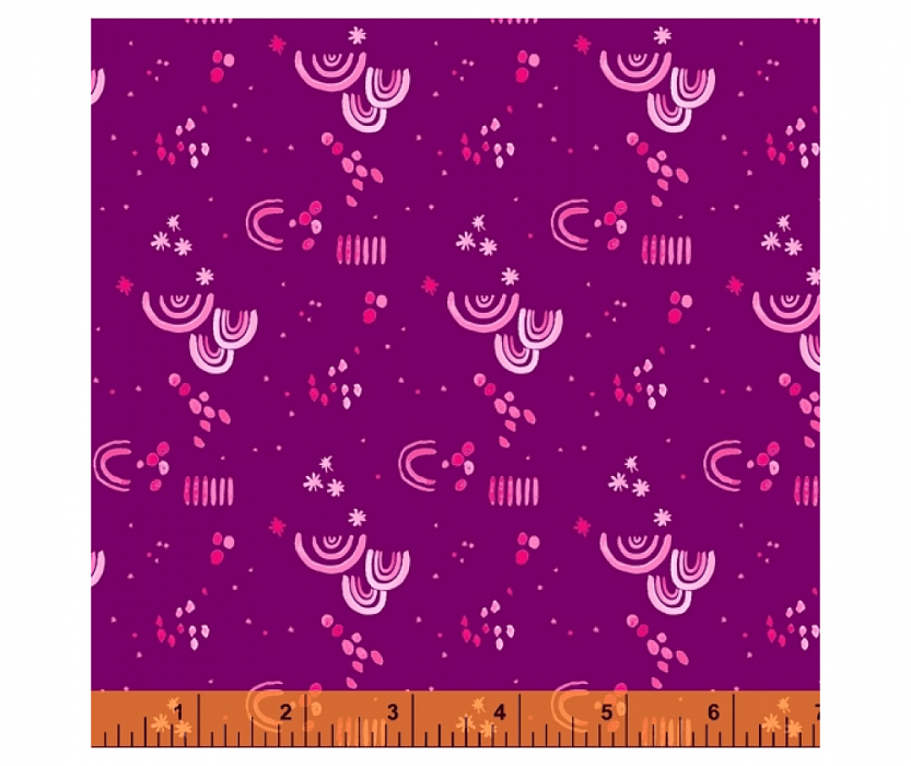 Ткань хлопок для пэчворка для одежды фиолетовый, фактура, Windham Fabrics (арт. 52184-15)