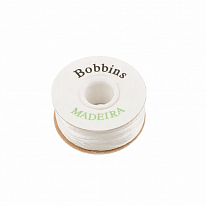 Нить нижняя в шпулях Madeira 308 W Bobbins №150 125 м белый