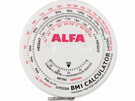 Сантиметр рулетка Alfa биометрический 1,5 м