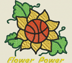 Дизайн для вышивки «Flower power» 9.9 х 10 см